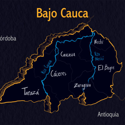 Timeline: desplazamientos en el Bajo Cauca