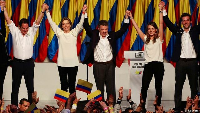 Juan Manuel Santos es reelecto