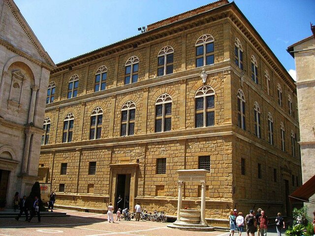 El Palacio Piccolonimi, en Pienza