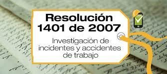 RESOLUCION 1401 DE 2007
