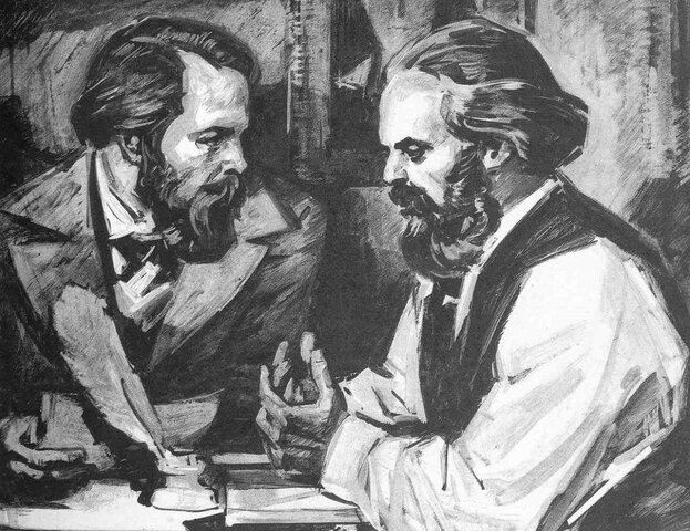 Karl Marx y Frederic Engels