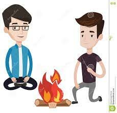 Samtal runt en brasa