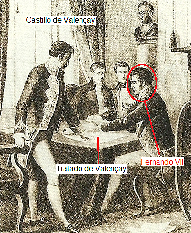 Tratado de Valencay : reconocimiento de Fernando VII como rey de España