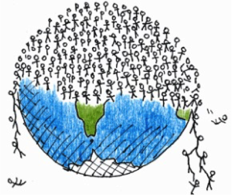 3700 millones de habitantes.