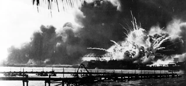 Japan bombs Pearl Harbor