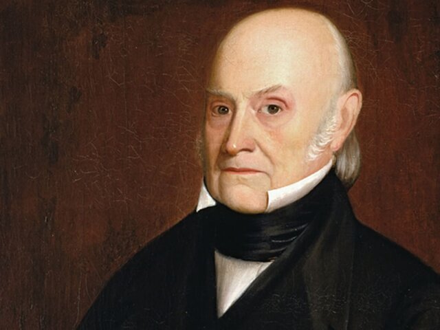 The birth of John Quincy Adams