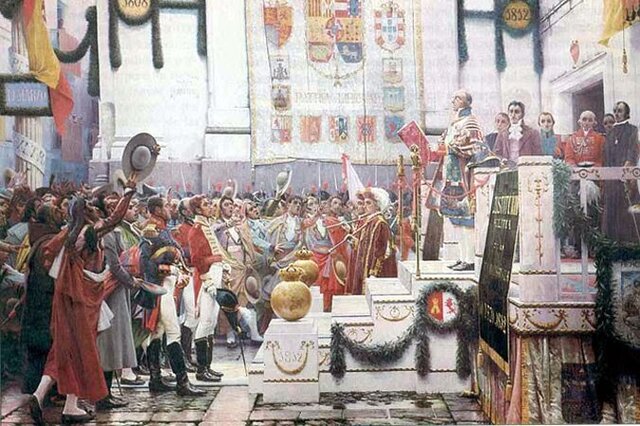 Inicio de las Cortes de Cádiz.