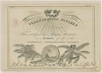 American Colonization Society Founded