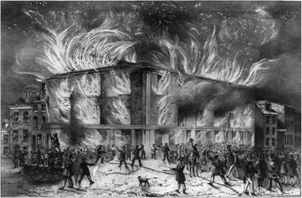 Boston crowd led William Lloyd Garrison through the streets with a rope around his neck