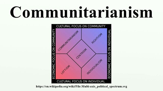 Communitarianism