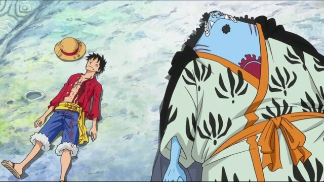 Luffy em ilha dos homens peixes