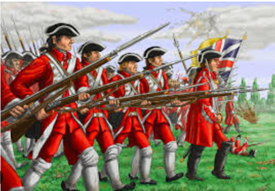 1,000 of redcoats in Boston