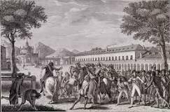 Motín de Aranjuez, destitución de Godoy y abdicación de Carlos IV en Fernando VII.