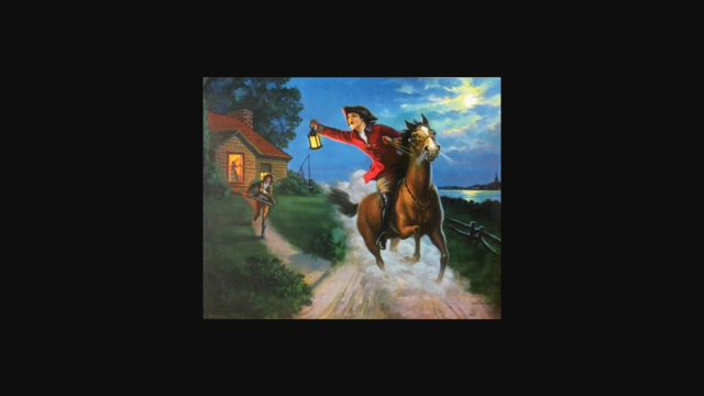 Midnight ride of Paul revere