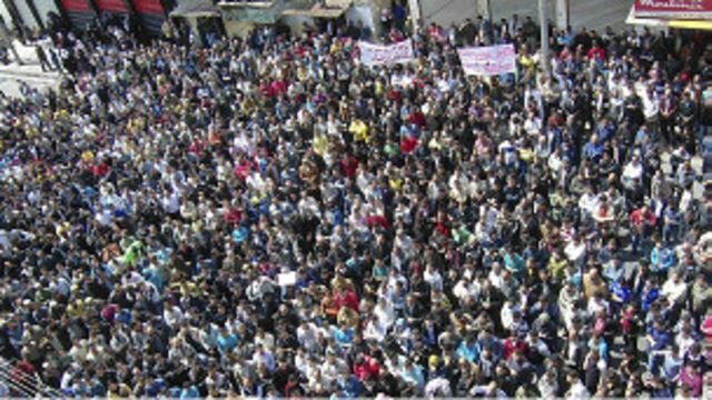 Manifestaciones en Siria