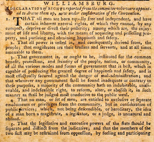 Declaración de Derechos de Virginia