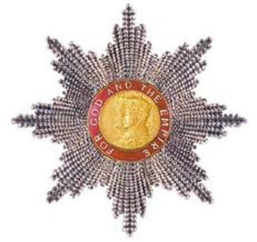 She was named a Dame Commander of the Order of the British Empire.