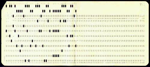 Tarjetas perforadas para IBM