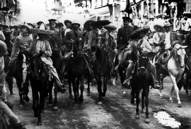 Emiliano Zapata y su Ejército libertador del Sur entran a la Cuidad de México