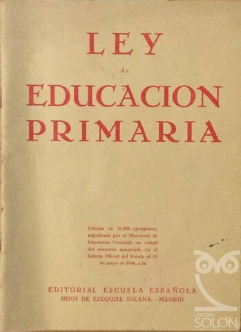 Ley de educación primaria