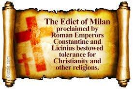 Edict of Milan is Issued