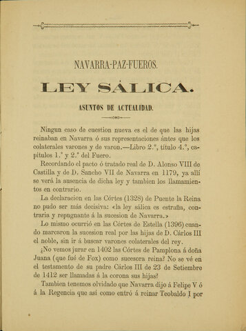 ABOLICIÓ DE LA LLEI SÀLICA