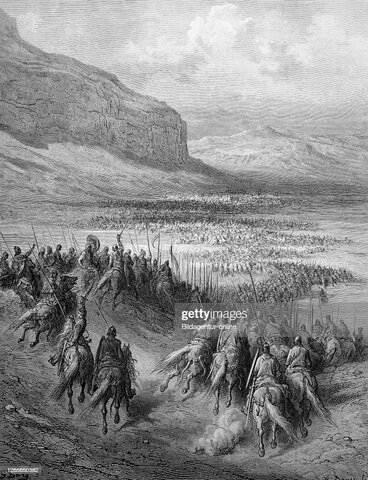 los almohades son derrotados por un ejército cristiano en la batalla de  las navas de Tolosa