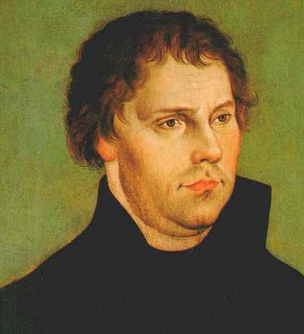 Martin Luther nails 95 Theses to Church Door