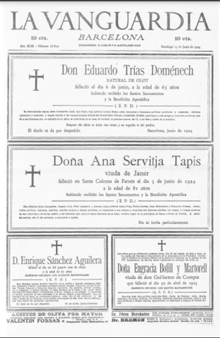 Nacimiento de mi abuela paterna