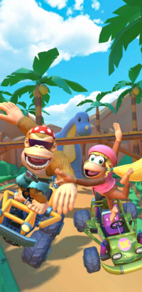 Mario Kart Tour brings back Funky Kong and adds Dixie Kong