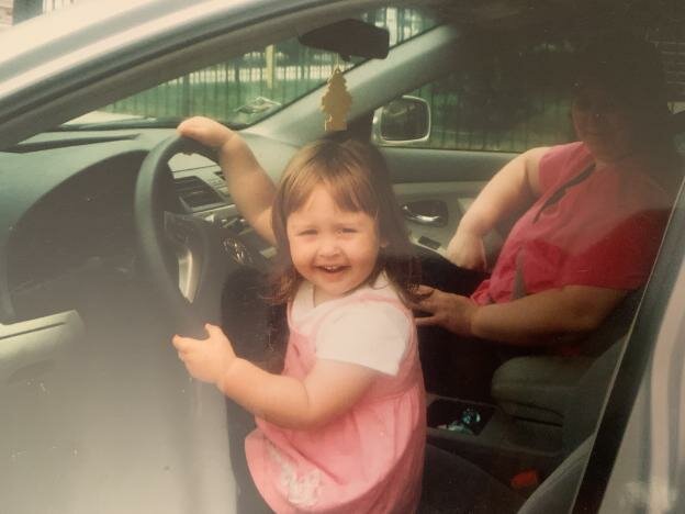 "Driving" my moms car