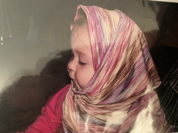 My first time trying a hijab