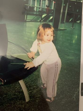 Me playing around in Germany's airport