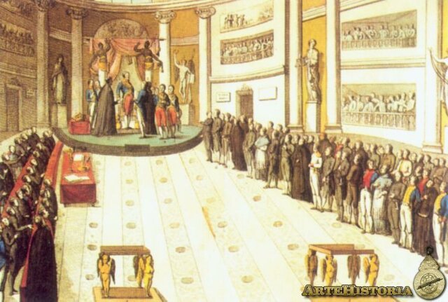 Fernando VII jura la constitución de 1812