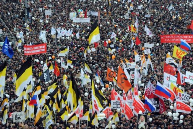 Una Manifestación en Rusia