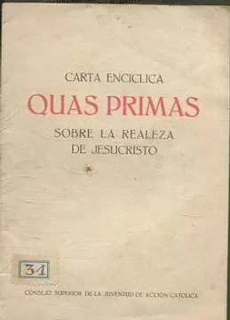Encíclica Quas Primas - Pío XI