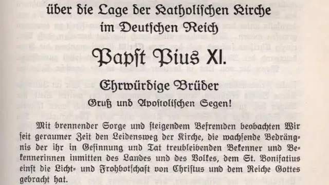 Mit brennender Sorge - Pío XI
