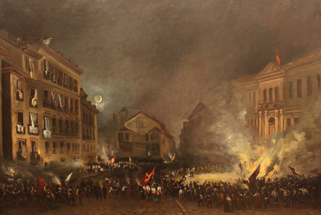 La Vicalvarada: manifiesto de Manzanares. Caída del régimen moderado