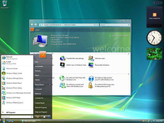 Windows Vista – Live Icons