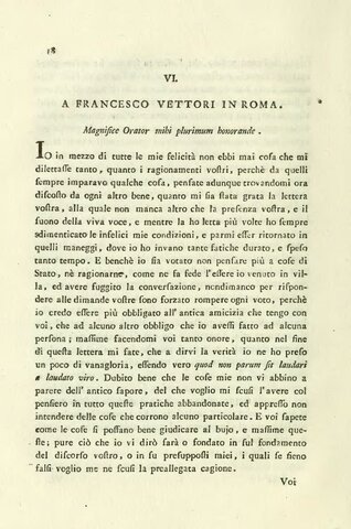 Lettera al Vettori