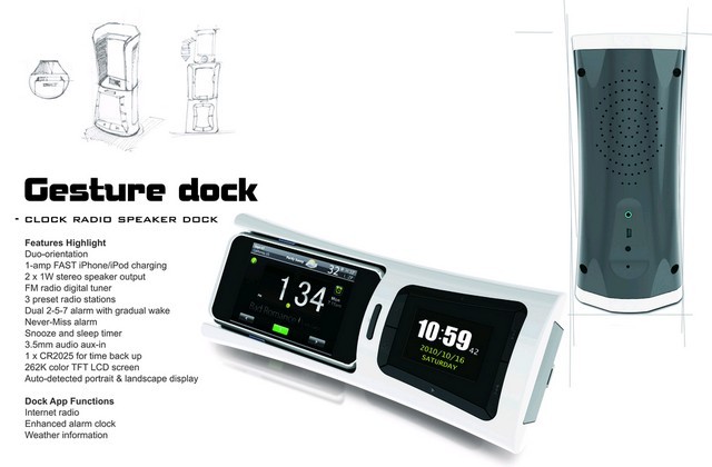 Gesture dock design pattern granted in HK and EU