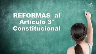 2013. REFORMA EDUCATIVA