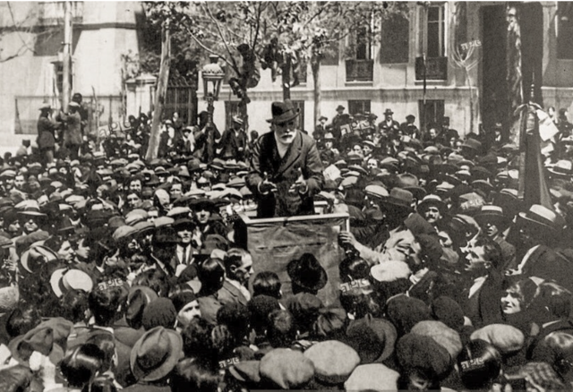 El PSOE participa en la celebració del Primer de Maig.