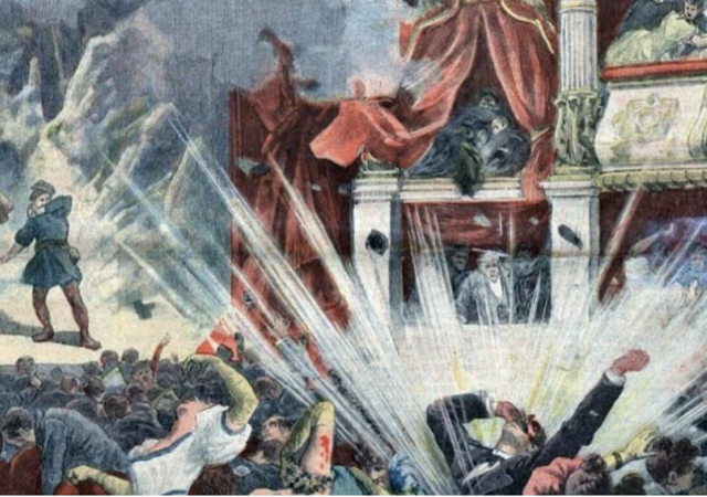 Bombes al Liceu de Barcelona.