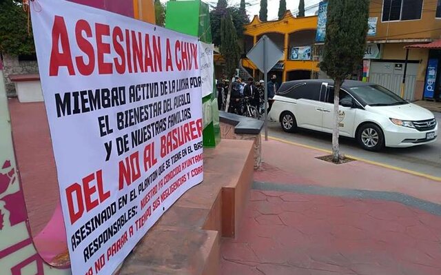 Ataque a activistas en el plantón del basurero