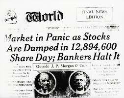 Stock Market Crash Begins Great Depression