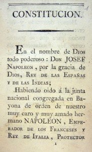 El Estatuto de Bayona