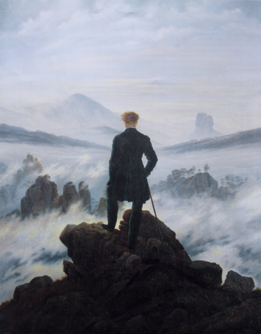 Caminant sobre un mar de núvols, Friedrich