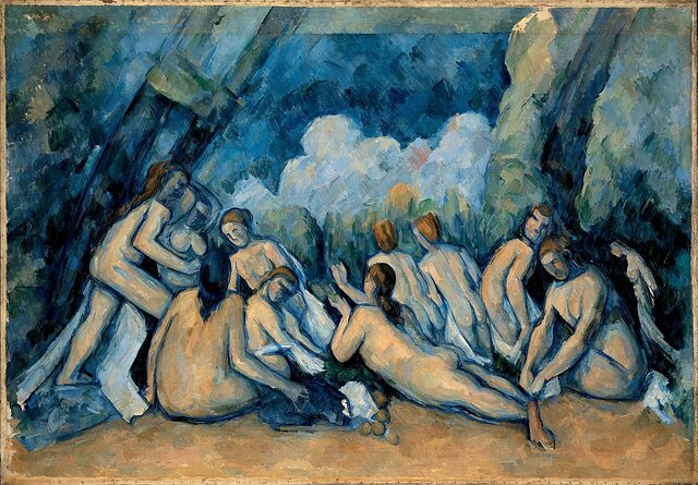Banyistes, Cezanne