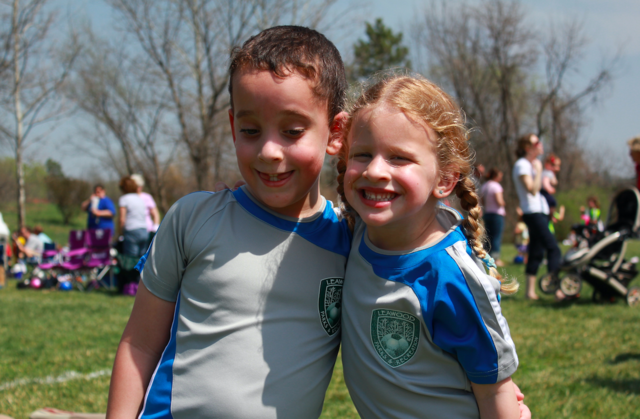First time playing soccer